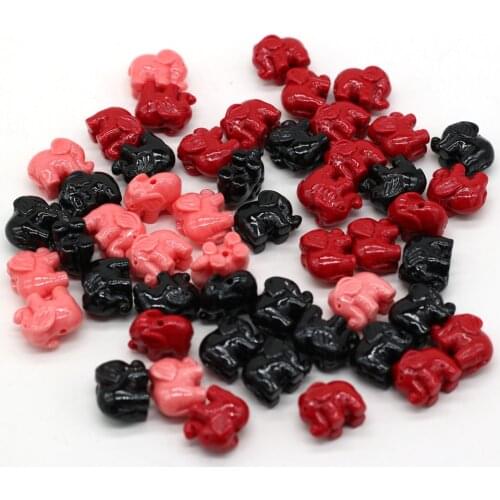 2021 Explosive Cute Elephant Through Hole Loose Beads Handmade Crafts DIY Necklace Bracelet Earrings Jewelry Beaded Gift Making