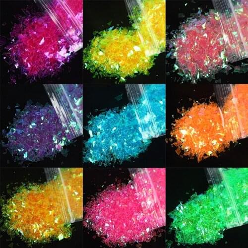 10g Candy Color Irregular Sequin Nail Glitter Chameleon Flakes Paillette Spangles Accessories For Manicure Nail Art Decorations