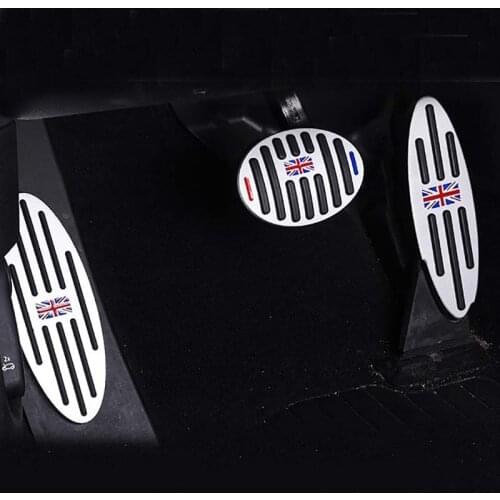 Car Accessories For BMW Mini Cooper JCW S R55 R56 R60 R61 F54 F55 F56 F60 Aluminum AT Footrest Gas Brake Clutch Pedal Cover