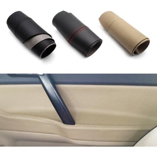 For VW POLO 2004 2005 2006 2007 2008 2009 2010 2011 Hatchback/Sedan Car Door Handle Armrest Panel Microfiber Leather Cover