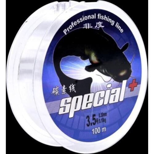 100M Fluorocarbon fishing line 2.8-44LBs Dia 0.1-0.6mm High Quality Carbon Fiber Fly Fishing Line Clear Transparent