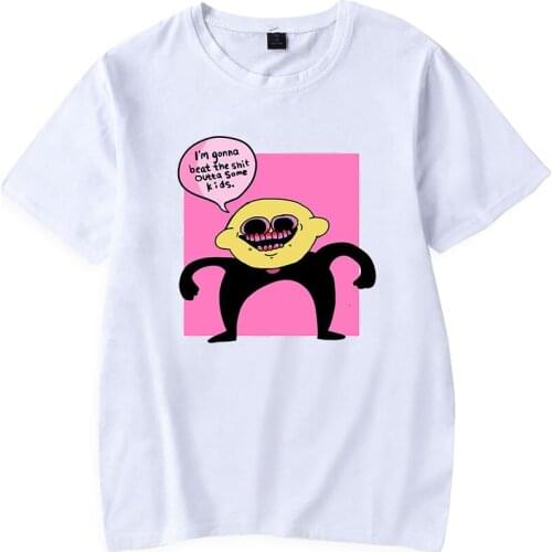 2021 Friday Night Funkin Lemon Demon Print Short Sleeves T-Shirt Men/Wome O-neck Kawaii Fashion Streetwear Summeet Tops
