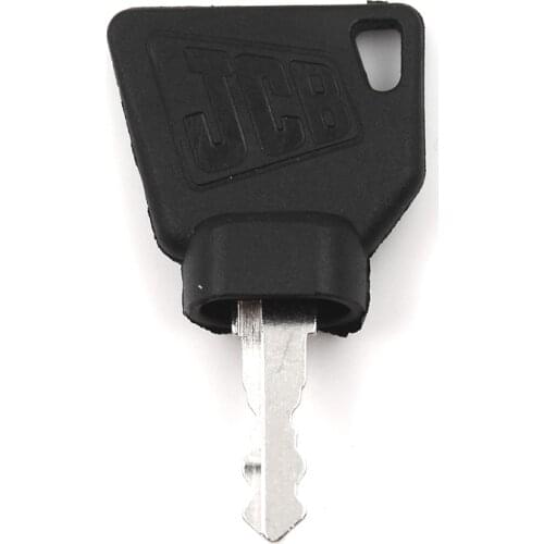 2PCS Black JCB 3CX Parts Digger Plant Keys Equipment Ignition Stainless Steel Key For Switch Starter