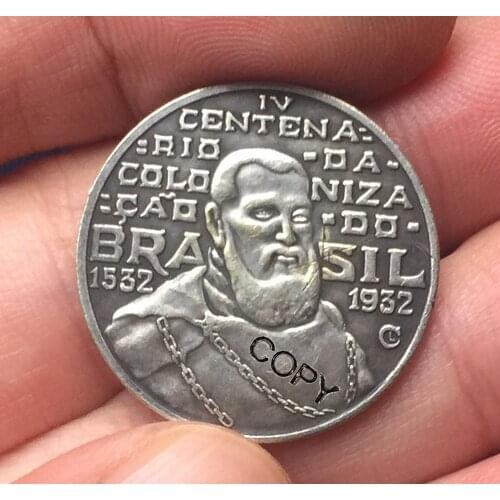 1932 Brazil 2000 Reis coins COPY