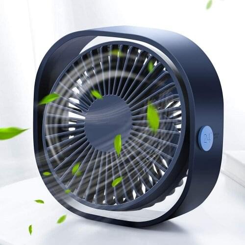 Airmsen Small Desk Fan Portable Mini 3 Speeds Cooling Desktop Fan Powerful Car Table Fan For Summer Home Office Outdoor Travel