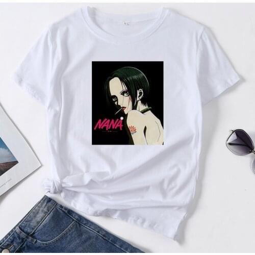 Manga Nana Osaki Anime T Shirt Women Kawaii Graphic Tees Harajuku Summer Casual Tops Cartoon Streetwear Oversized Female T Shirt