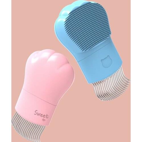 Pet Cat Dog Massage Combs Grooming ABS Hair Brush Hair Removal Pet Shell Needle Comb Animal Cleaning Pet Hair Comb Pet Supplies