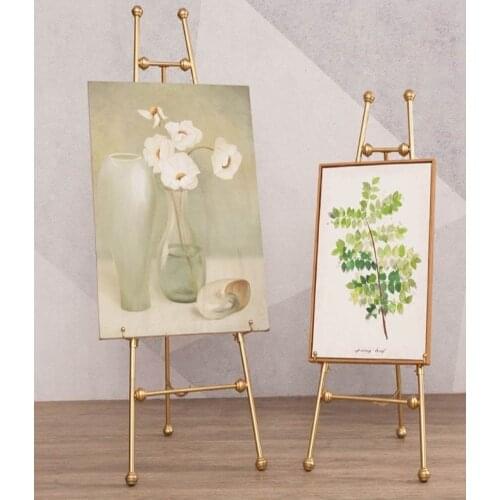 European style iron art photo frame, floor stand, display stand, newspaper stand, photo shelf, wedding easel