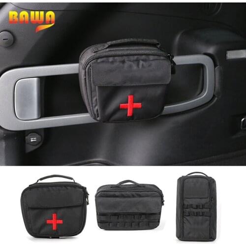 BAWA Tool Kit Storage Bags for Jeep Cherokee 2014-2016 Car First-Aid Medical Kit Bag Car Interior Accessories