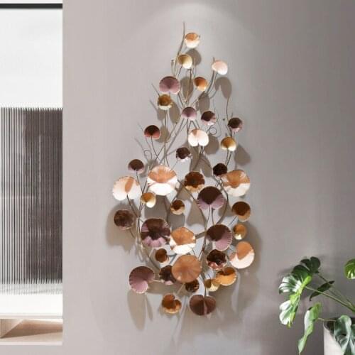 European Style Wrought Iron Wall Decorations Entrance Hallway Corridor Aisle Creative Modern Light Luxury Restaurant Pendant