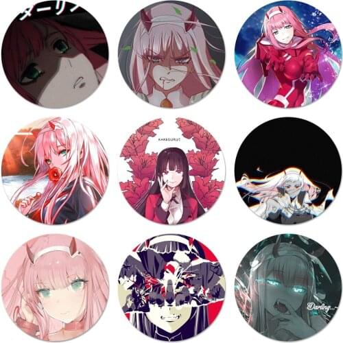 Zero Two Darling in the FranXX Anime Badge Brooch Pin Accessories For Clothes Backpack Decoration gift 58mm