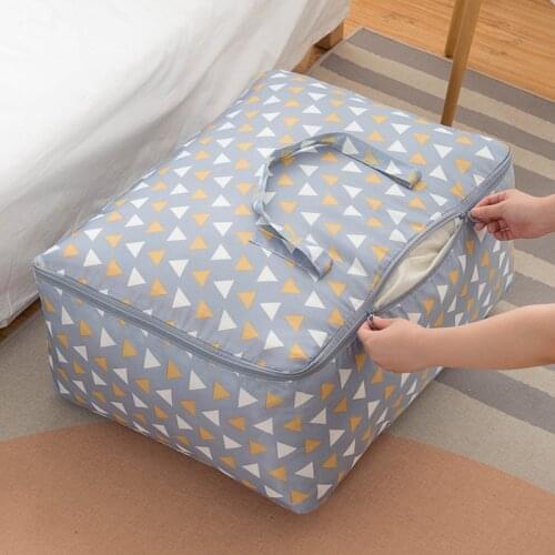 New Waterproof Portable Clothes Storage Bag Organizer Folding Closet Organizer For Pillow Quilt Blanket Quilt Bag Organizer