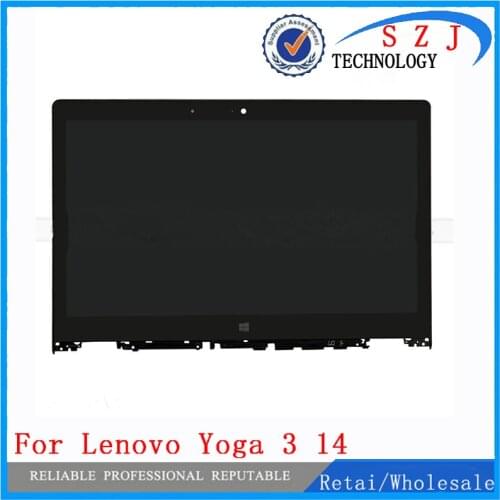 New 14 inch LP140WF3-SPL2 For Lenovo Yoga 3 14 lcd display screen repair panel with frame LCD Assembly Laptop