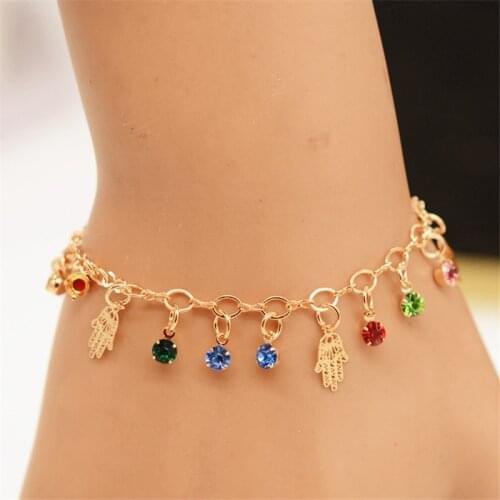 New European And American Fashion Simple Wild Crystal Bracelet In Hand Bergamot Simple Bracelet Yiwu Small Jewelry Wholesale