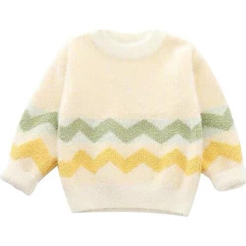 Autumn Baby Girl Winter Clothes Pullovers Children teens boys Mink Sweaters Clothing Long Sleeve Kids Tiny Cottons Pull Fille