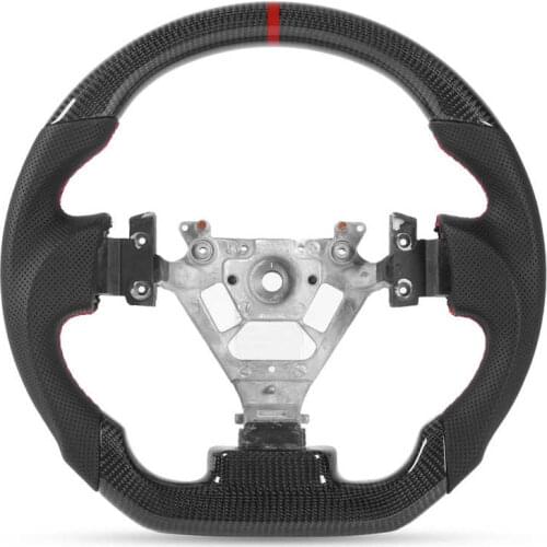 Steering Wheel Nappa Perforated Leather Fit for Nissan 350z 2003 2004 2005 2006 2007 2008 Custom Carbon Fiber