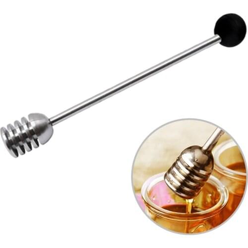 Practical and durable Honey Spoon Stirring Stick Honey Spoon Dessert Spoon 304 Stainless Steel Rod Stainless Steel Honey Spoon