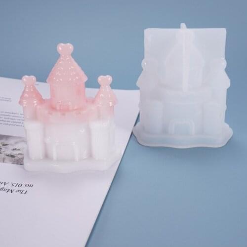 Silicone fondant mold castle church wedding christmas cake decoration mold food grade silicone molds DIY sugar craft tools