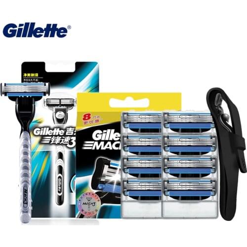 Gillette Mach 3 Replacement Shaving Razor Blades Heads Safety Razor Manual Shaver for Men Mach3 Shaving Cassettes Blade Refills