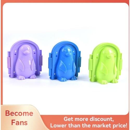 Penguin Shape Winter Plastic Snowball Maker Clip Kids Outdoor Snow Ball Mold Toys For Children Kids Outdoor Play New