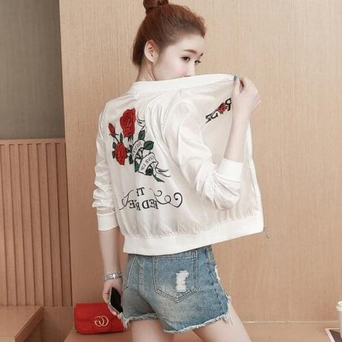 Summer Women Jacket Thin Flower Print Sunproof Cardigan Beach Bomber Sunscreen Chic Windbreaker Hooded Basic Baseball Jacket