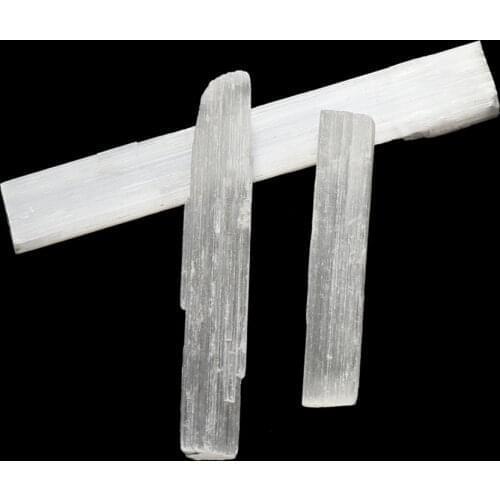 1Pcs Natural Selenite Quartz Crystal Sticks Quartz Crystal Chips Natural Stones And Minerals Specimen For Air Cleanning