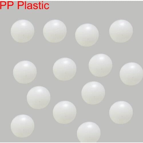 3mm 4mm 4.5mm 5mm 5.5mm 6mm 6.35mm Diameter White Polypropylene PP Hard Rigid Plastic G1 Valve Caster Bearing Solid Bead Ball
