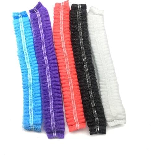 300Pcs Non-woven Disposable Caps Pleated Anti Dust Hat Women Men Bath Caps for Spa Hair Salon Beauty Accessories