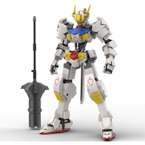 825Pcs Robot Warrior Building Blocks Toys For Children Armor Anime Figure Model 26cm Mech Action Figure Assembly Block Dolls