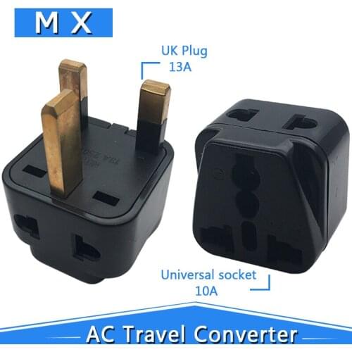 UK Travel Adapter Plug, Hong Kong, OREI 2 in 1 Adapter, for Botswana, England, Dubai Universal Safe Grounding