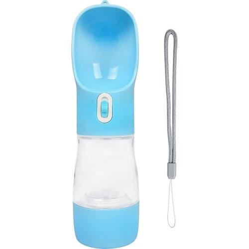 50Pcs Portable Dog Water Bottle Pet Travel Drinking Feeding Bottle with Food Container Leak Proof Pet Water Dispenser