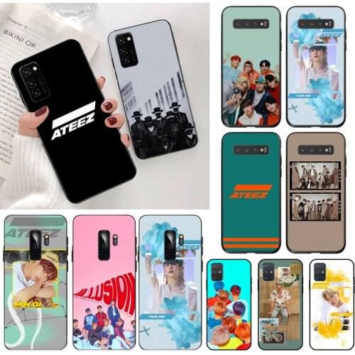 ATEEZ HongJoong SeongHWA Coque Shell Phone Case for Samsung S20 plus Ultra S6 S7 edge S8 S9 plus S10 5G lite 2020