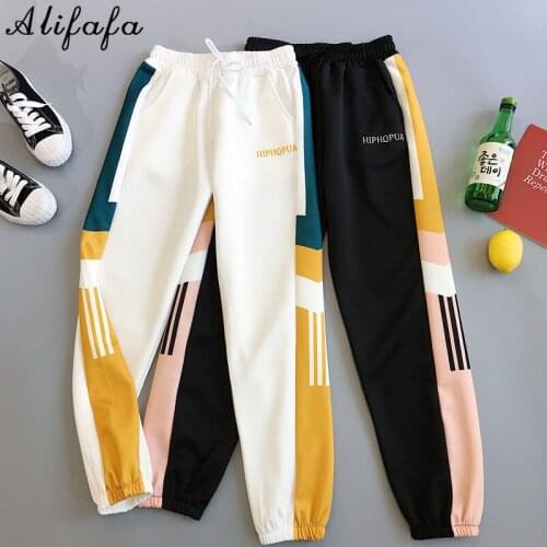 Women Long Harem Pants Sweatpants Bf Harajuku Loose Joker Beatable Trousers M-2XL
