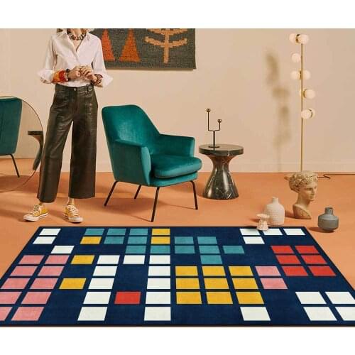 Nordic Geometric Home Carpet Anti-slip Absorption Carpets for Living Room bedroom Area Rugs Kitchen Bathroom Floor Mat Washable