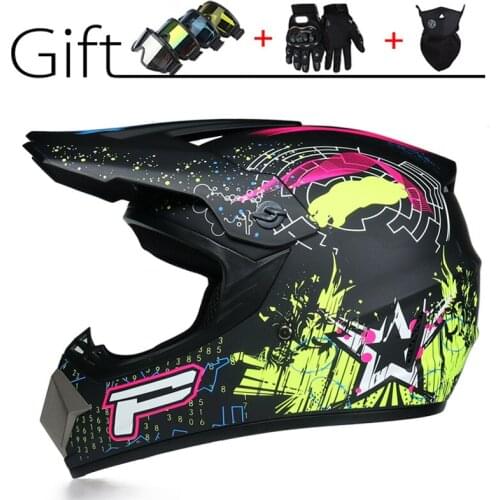 DOT Professional Off-road Motorcycle Helmet Racing Motocross Casque Motocross Moto Capacete Cartoon Children Moto Casco