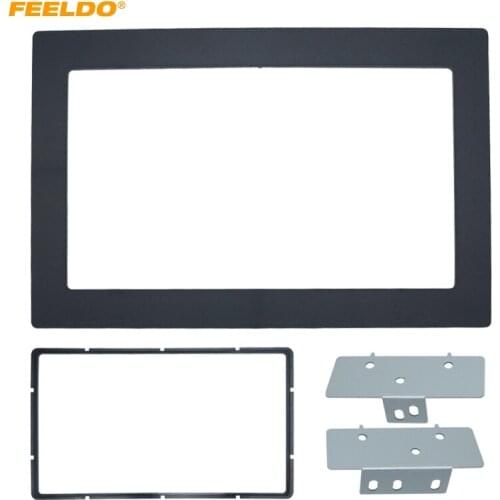 FEELDO Car Radio Audio Fascia Frame For Buick GL8/ Regal 2004 Stereo 2Din Dashboard Panel Trim Mount Kit Plate Frame #HQ1772