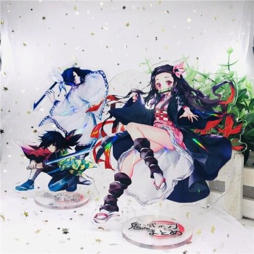 Demon Slayer Blade Anime Character Tanjirou Nezuko Kimetsu No Yaiba Acrylic Figurine Stand Model Humanoid Standing Card Painting