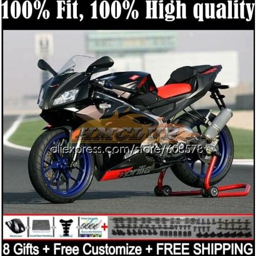 Injection For Aprilia RS-125 RS 125 RS4 54CL.1 RSV125 2006 2007 2008 2009 2010 2011 RS125 06 07 08 09 11 Fairings Golden black