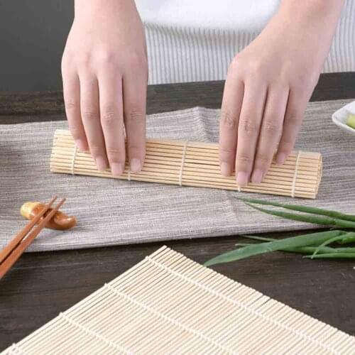 Sushi Rolling Mat DIY Sushi Onigiri Rice Roller Sushi Maker Tools Bamboo Onigiri Rice Roller Sushi Curtain Kitchen Cooking Tools