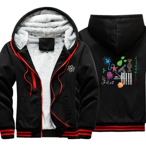 Science Chemistry Biology coat outwear windbreak Male Jacket warm hoodies men thick Camouflage Sleeve causal winter Mens Jacket