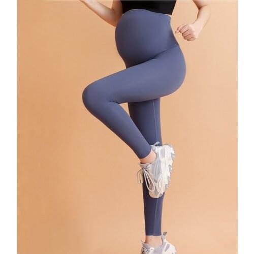 Maternity Yoga Leggings Pregnancy Sportwear Sweatpants Pants for Pregnant Women High Waisted Workout Pregnant Clothes Soft Slim