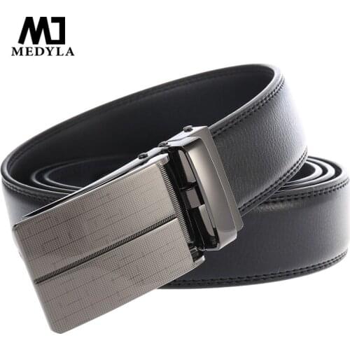 MEDYLA New Arrival 3.0 Width Belt for Men Brand Designed 110-130CM Long Belt Automatic Buckle Waistband Ceinture Cinto Masculino