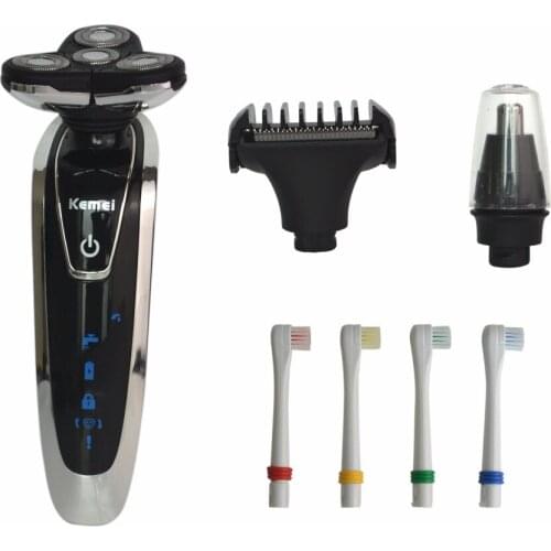 Latest 4in1 Electric shaver 4D floating Razor with nose hair trimmer Rechargeable shaving tool face hair care for man
