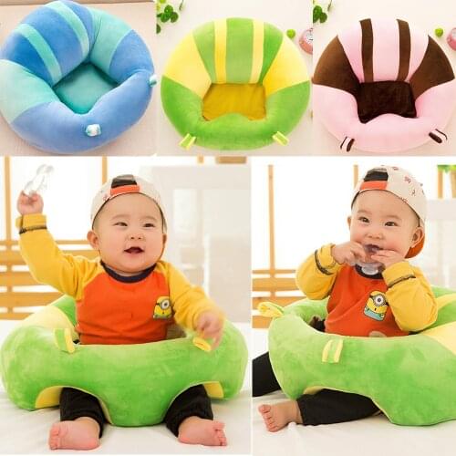 New Baby Support Seat Dining Chair Sofa Safety Cotton Plush Travel Car Seat Pillow Cushion Baby Nest Puff Plush Toys
