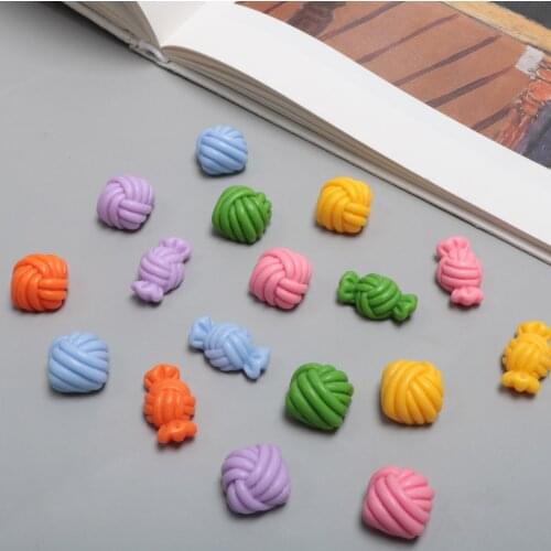 New arrived 50pcs/lot color print stripe cartoon candy/square shape flatback resin beads diy jewelry earring/garment accessory