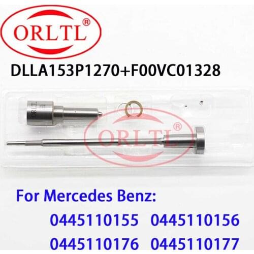 ORLTL Nozzle DLLA153P1270 (0433171800) VALVE F00VC01328 INJECTOR REPAIR KITS For 0445110155 0445110156 0445110176