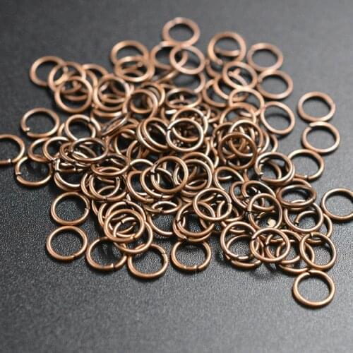 FLTMRH 50pcs 4mmx0.7mm Open Jump Ring for Delry Making Necklace Bracelet Findings Connector