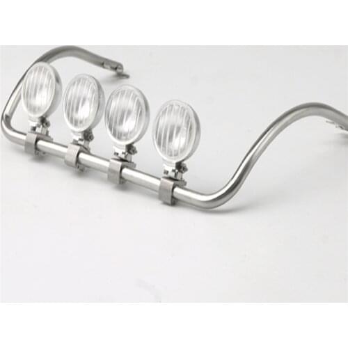 RC Car Roof Outside Spotlight Metal LED Headlight Spotlight For Tamiya 1/14 Tractor Truck Benz 3363 1851 Modify