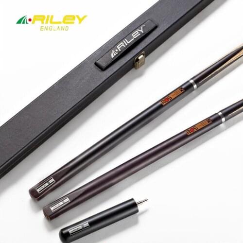 RILEY ROS-1P Snooker Cue 3/4 Split Snooker Cue 10mm Professional Deer Master Tip Ashwood Shaft Billiards with 6 in Extension