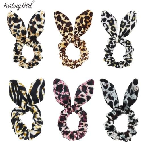 Furling Girl 1 PC Leopard Velvet Hair Scrunchies Zebra Printing Elastic Hair Bands Fashion New Women Headware Hair Accessories